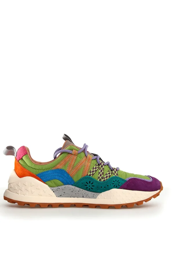 Sneakers Flower Mountain orange e fuxia washi