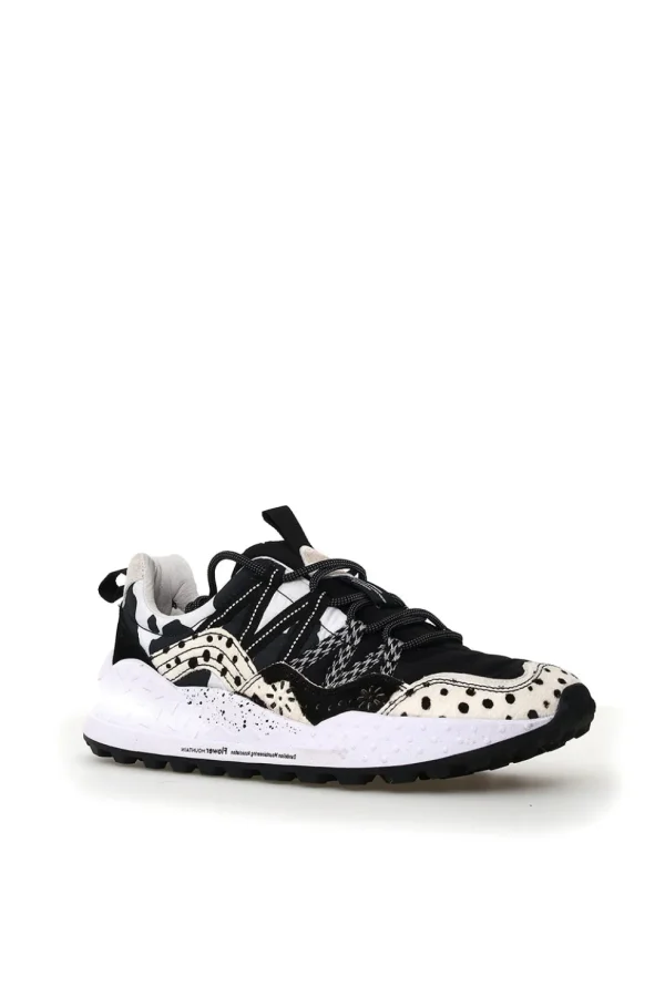 Sneakers Flower Mountain white e black washi