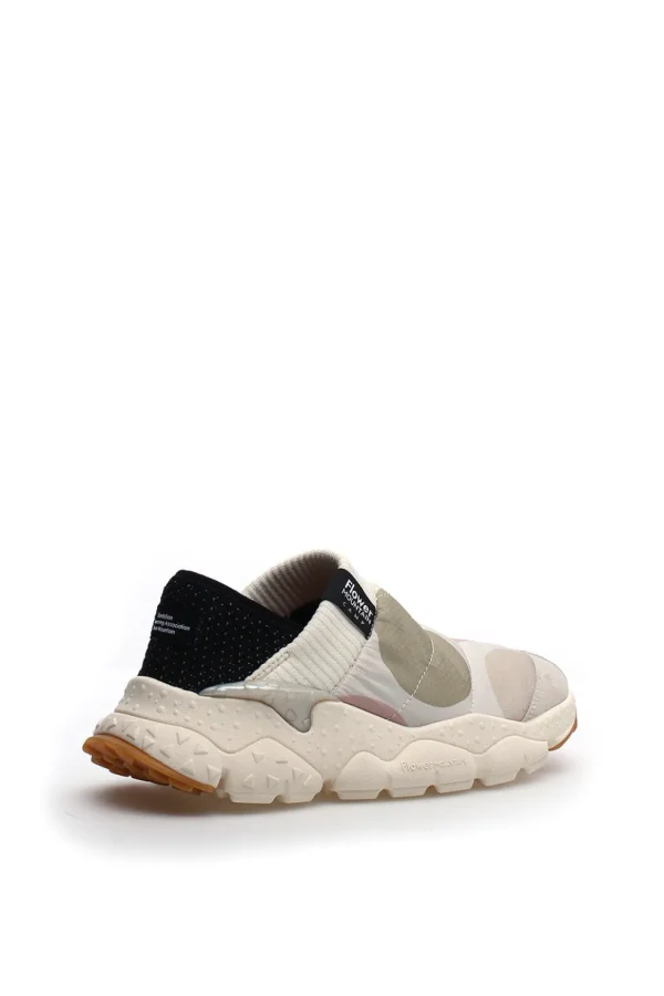 Sneakers Flower Mountain da donna in tessuto tecnico cream camp