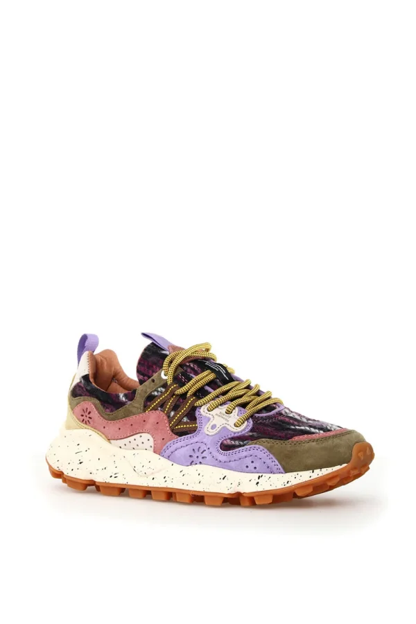 Sneakers Flower Mountain light brown violet Yamano 3