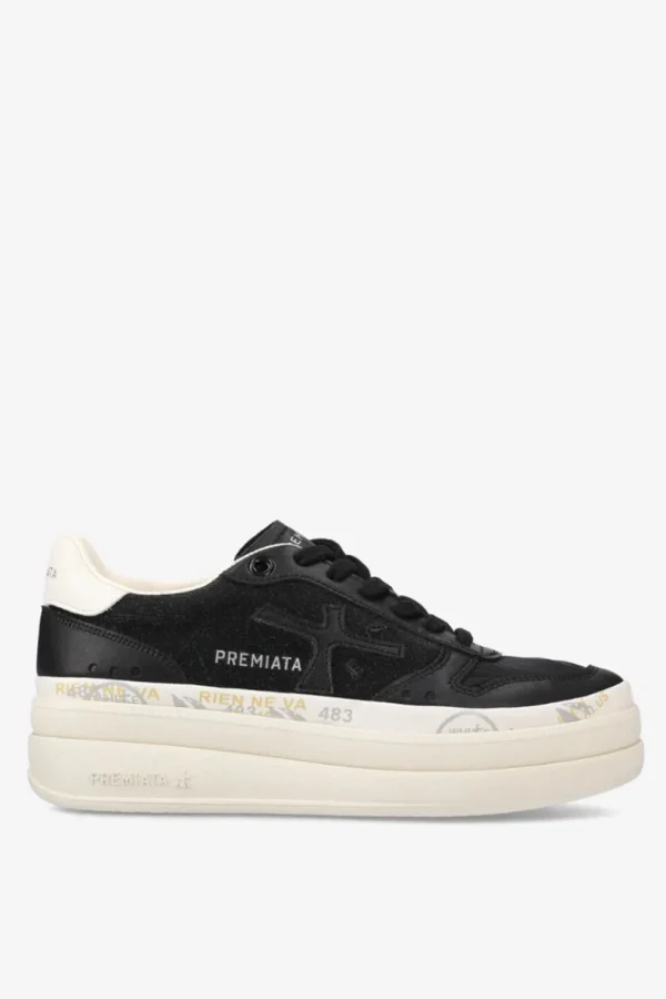 Sneakers Premiata nero glitter micol 6795