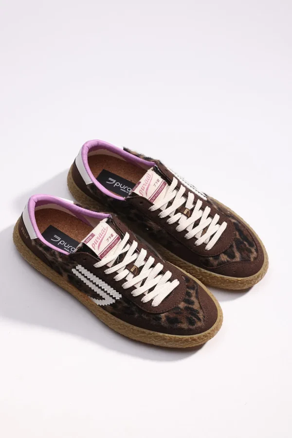 Sneakers Puraai marrone maculato PU405-036