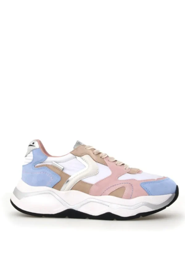 Sneakers Voile Blanche sky blue pink white club119