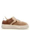 Sneakers Voile Blanche teddy brown Laura