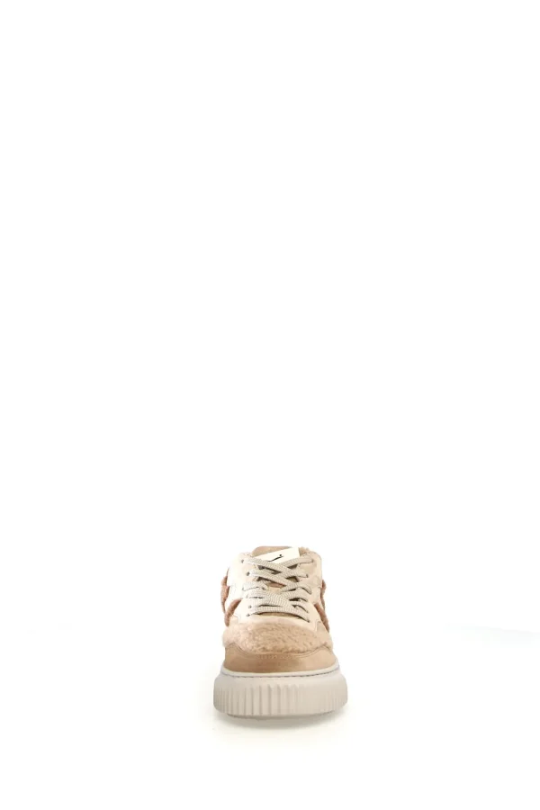 Sneakers Voile Blanche teddy brown Laura