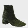 Stivaletto Polacchino Alexandra in camoscio verde 324600