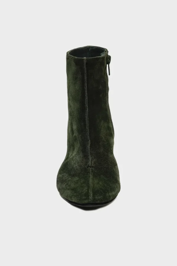 Stivaletto Polacchino Alexandra in camoscio verde 324600