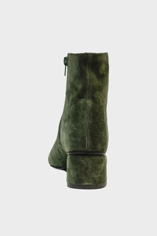 Stivaletto Polacchino Alexandra in camoscio verde 324600