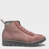 Stivaletto Polacchino Panchic in tessuto rosa P05/18