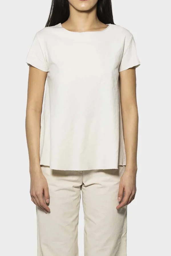 T-shirt Isabella Clementini in jersey beige i1281